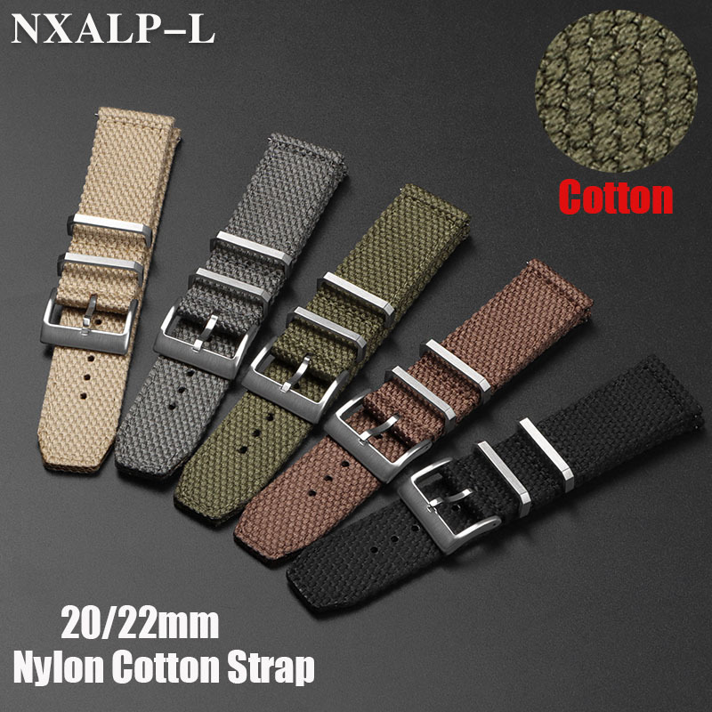 Suede Strap Watch - Hochwertiges Armband aus Nylon-Baumwolle für Seiko