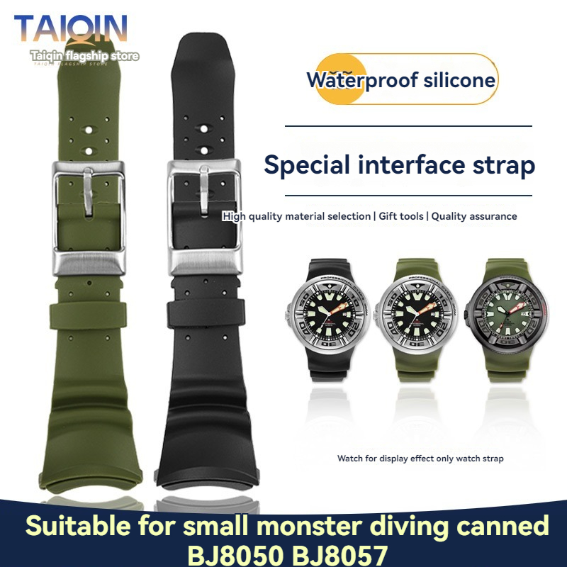 Citizen Watch Promaster - Hochwertiges Silikonarmband für Citizen BJ8050-08E BJ8050