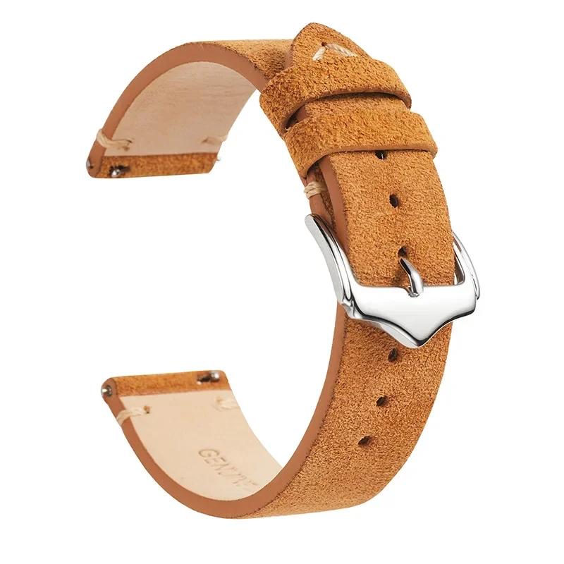 Suede Strap Watch - Vintage weiches Wildleder Uhren armband Schnell