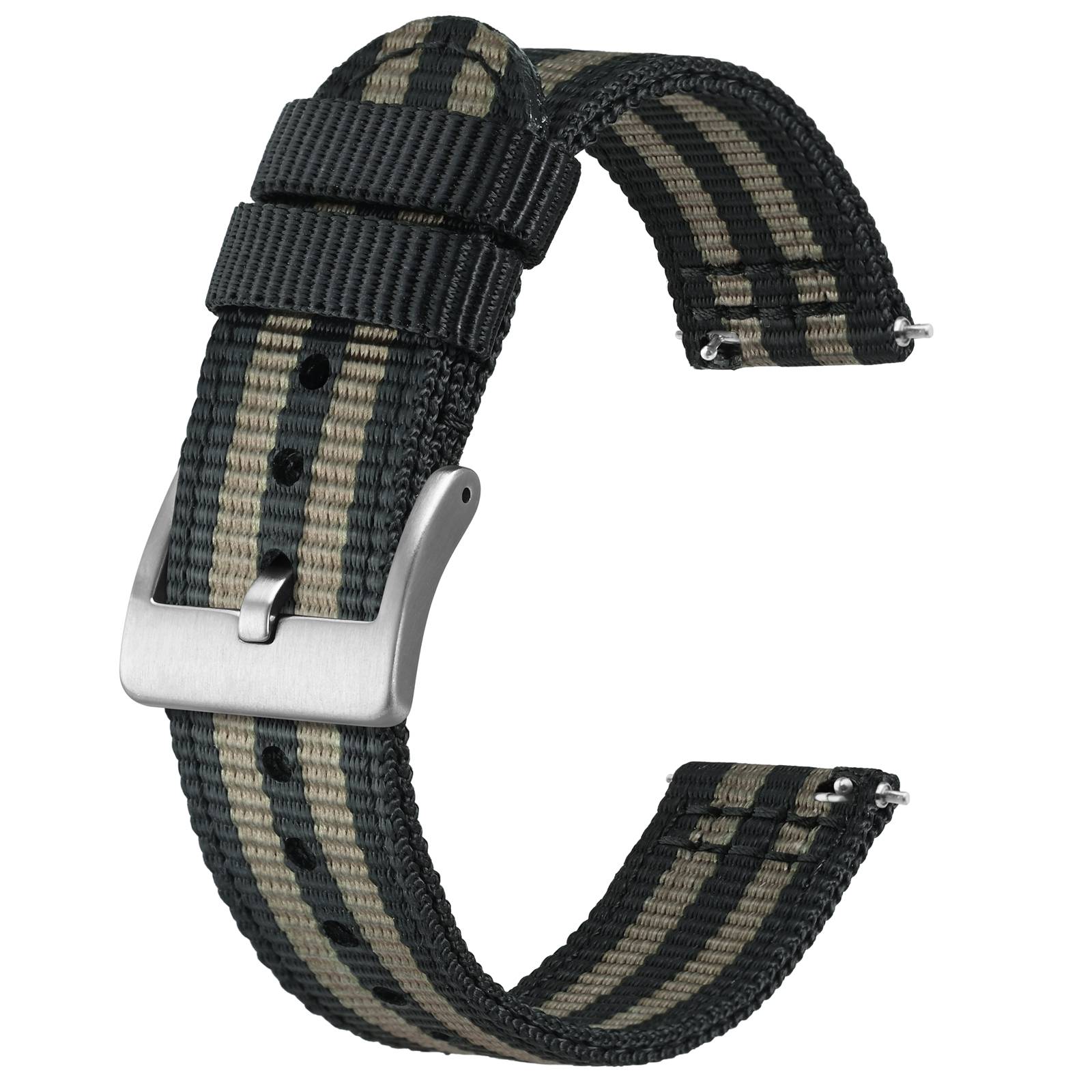 Nato Strap Nylon - BISONSTRAP Nylon-Uhrenarmband, 18 mm, 19 mm,