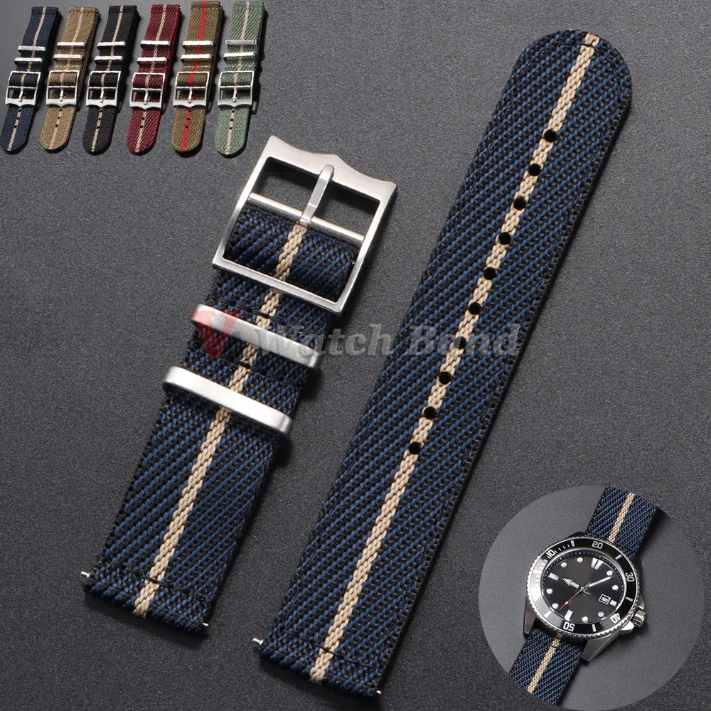 Nato Strap Nylon - 20 22 mm Nylonarmband für Tudor