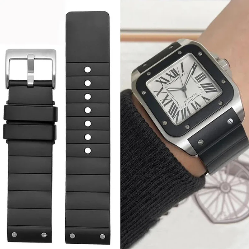 Cartier Watch Santos - Hochwertiges Uhrenarmband für Cartier Santos 100,