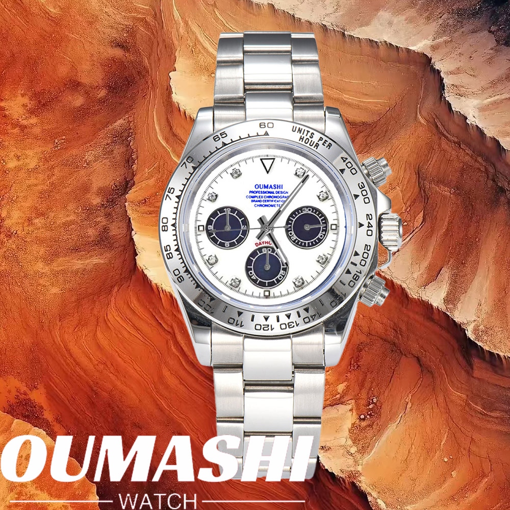 Stainless Bracelet Diver - Luxus VK63 Uhren mit Saphirglas, 316L