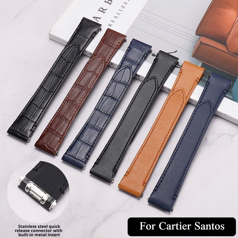 Hochwertiges Uhrenarmband aus  – Cartier Watch Santos Bewertung und Preis