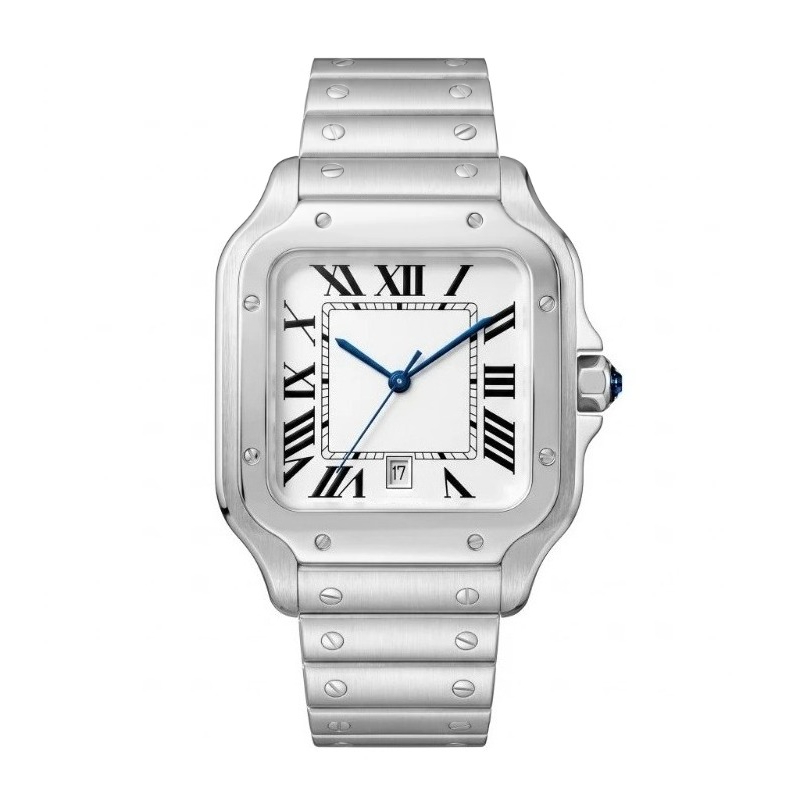 Neue Luxus-Herren-Quarzuhr im  – Cartier Watch Santos Bewertung und Preis