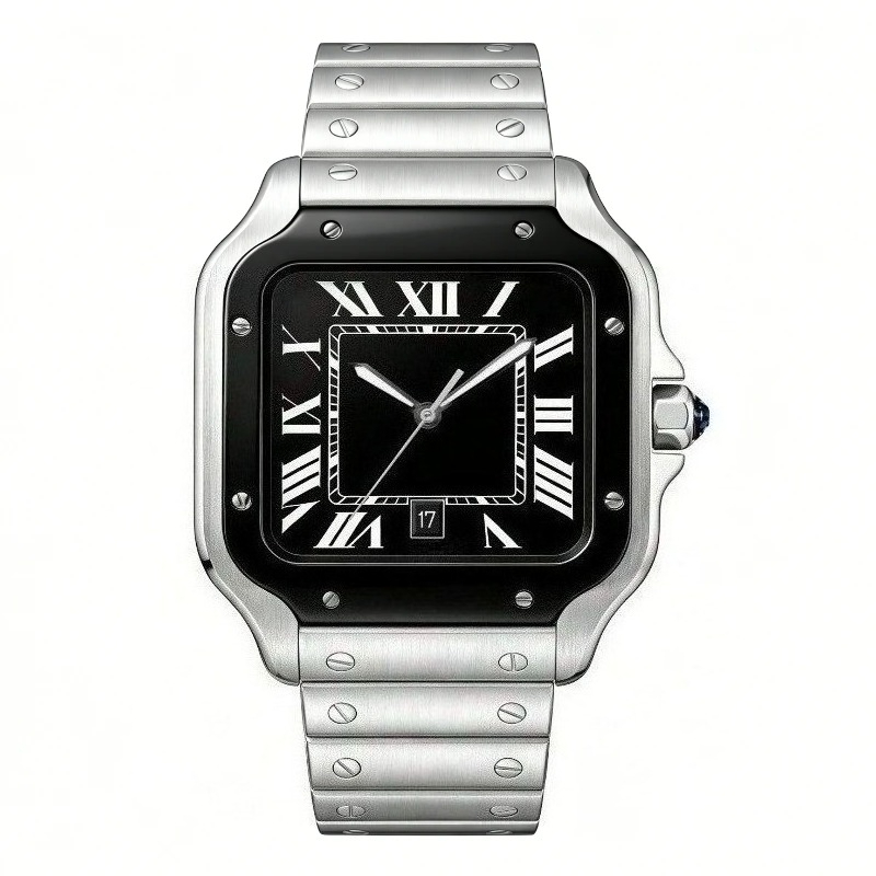 Neue Luxus-Herren-Quarzuhr im  – Cartier Watch Santos Bewertung und Preis