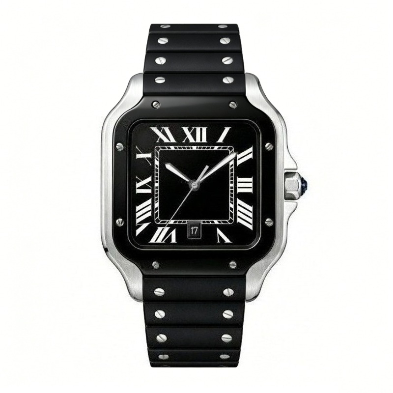 Neue Luxus-Herren-Quarzuhr im  – Cartier Watch Santos Bewertung und Preis
