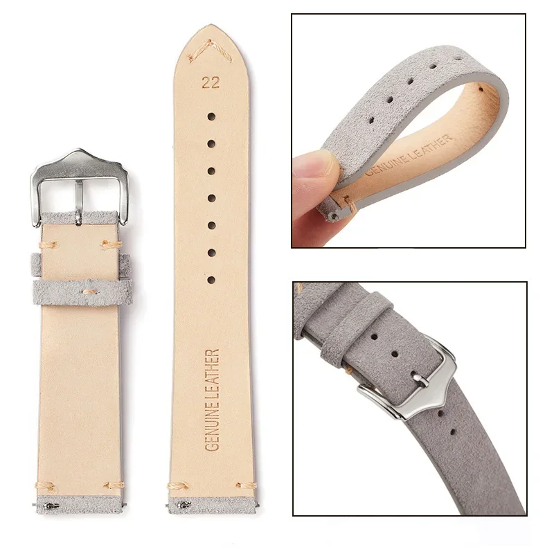 Vintage weiches Wildleder Uhre – Suede Strap Watch Bewertung und Preis