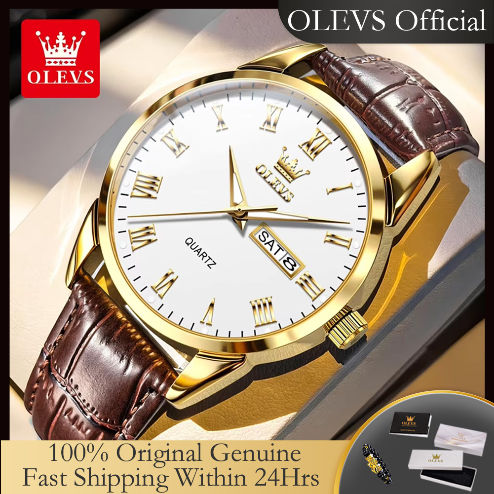 OLEVS 5892 Original Quarzuhren – Leather Watch Band Men Bewertung und Preis