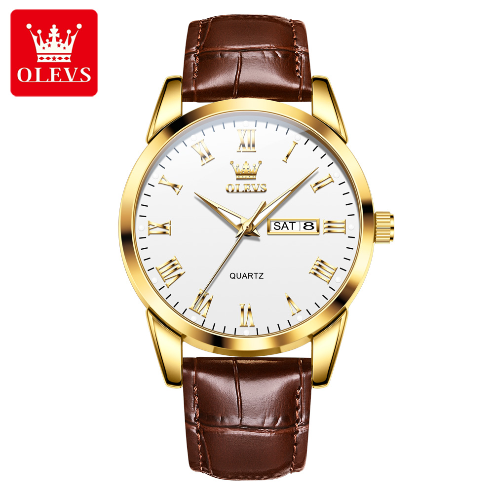 OLEVS 5892 Original Quarzuhren – Leather Watch Band Men Bewertung und Preis