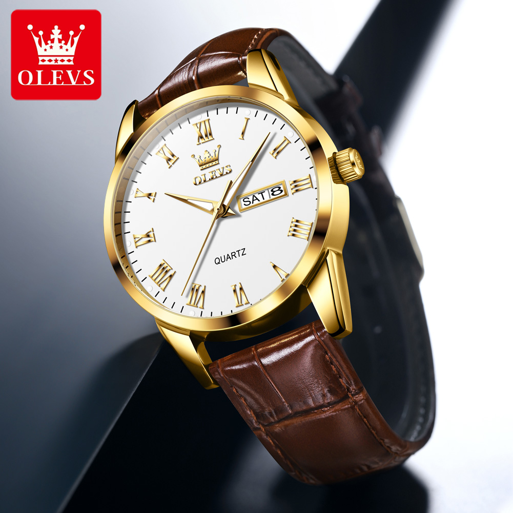 OLEVS 5892 Original Quarzuhren – Leather Watch Band Men Bewertung und Preis