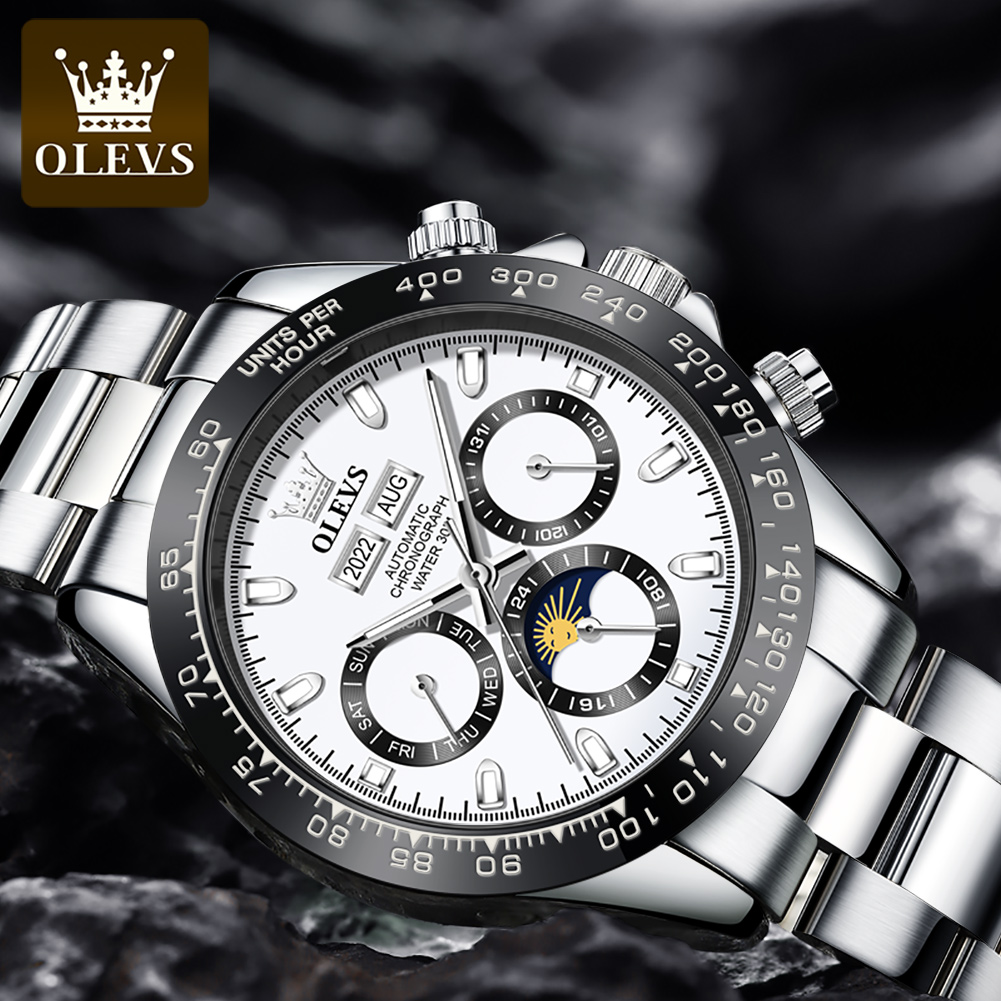 OLEVS 6654 Luxus-Herrenuhr, Ch – Seiko Watch 5 Sports Bewertung und Preis