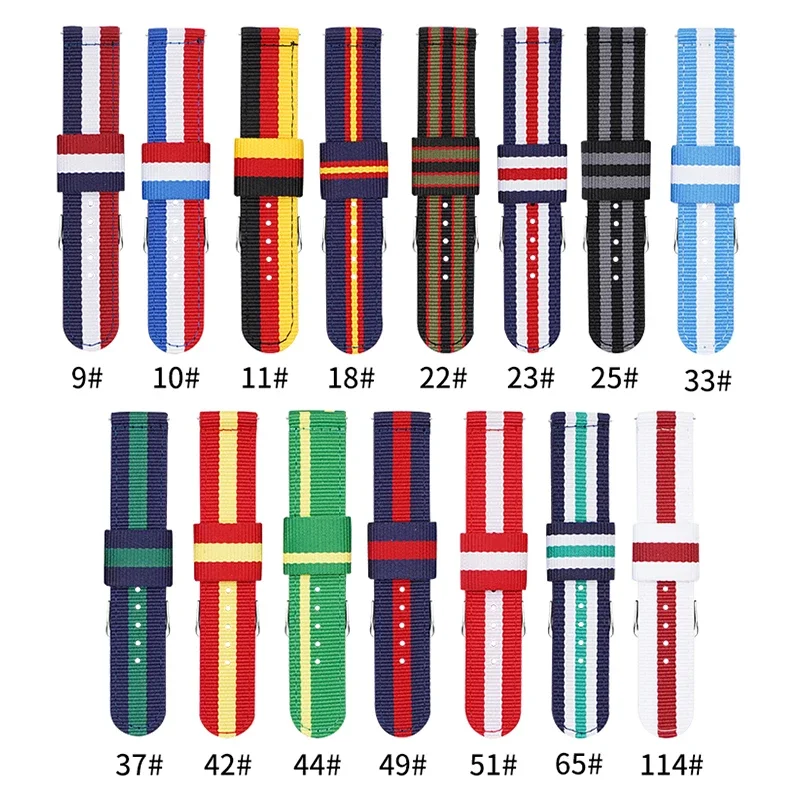 20 mm 22 mm gewebtes Nylonarmb – Nato Strap Nylon Bewertung und Preis