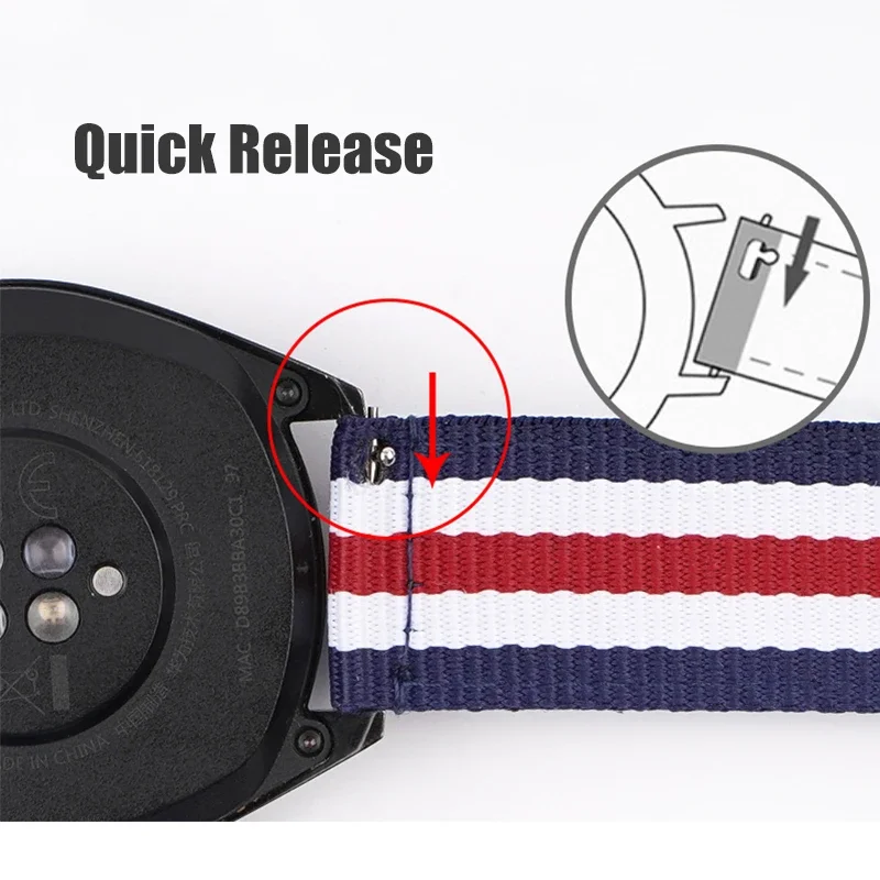20 mm 22 mm gewebtes Nylonarmb – Nato Strap Nylon Bewertung und Preis