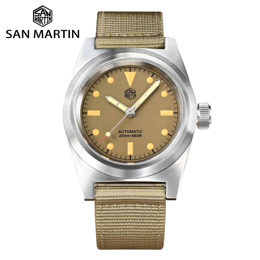 San Martin 38 mm Fliegeruhr Vi – Tropic Strap Vintage Bewertung und Preis
