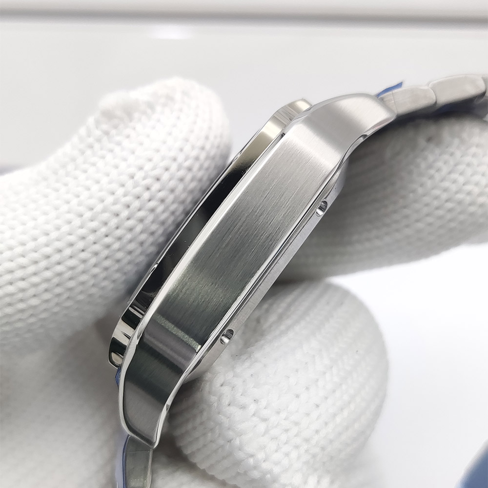 Herrenuhren mit quadratischem  – Cartier Watch Santos Bewertung und Preis